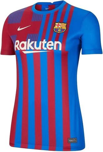Nike 2021-2022 Barcelona Womens Home Football Soccer T-Shirt Jersey in Saudi Arabia
