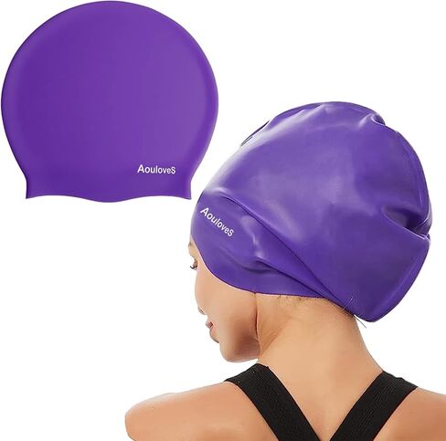 Extra Large Long Hair Swim Cap for Braids and Dreadlocks Extensions Weaves Long Hair, Swimming Cap for Adult Youth to Keep Hair Dry, Easy to Put On and Off in Saudi Arabia