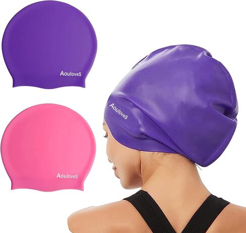 Extra Large Long Hair Swim Cap for Braids and Dreadlocks Extensions Weaves Long Hair, Swimming Cap for Adult Youth to Keep Hair Dry, Easy to Put On and Off in Saudi Arabia
