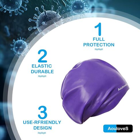 Extra Large Long Hair Swim Cap for Braids and Dreadlocks Extensions Weaves Long Hair, Swimming Cap for Adult Youth to Keep Hair Dry, Easy to Put On and Off in Saudi Arabia