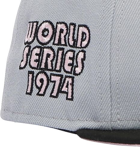 New Era LA Los Angeles Dodgers X Oakland Athletics 59FIFTY Cooperstown 1974 World Series Side Patch Fitted Cap, Hat in Saudi Arabia