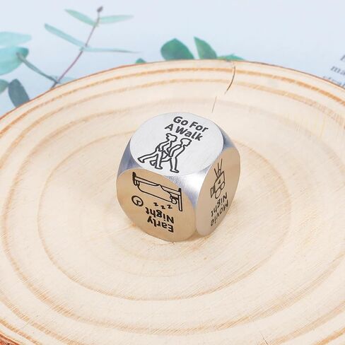Funny for Wife Anniversary for Couple Funny Date Night Ideas Gift for Boyfriend Girlfriend Food Decision Dice 11th Anniversary Steel Gifts for Wife Husband Christmas Birthday Gifts in Saudi Arabia