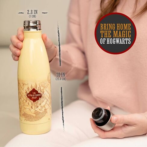 Paladone AMZ7491HP Metal Water Bottle, Officially Licensed Harry Potter Merchandise, Aluminium in Saudi Arabia