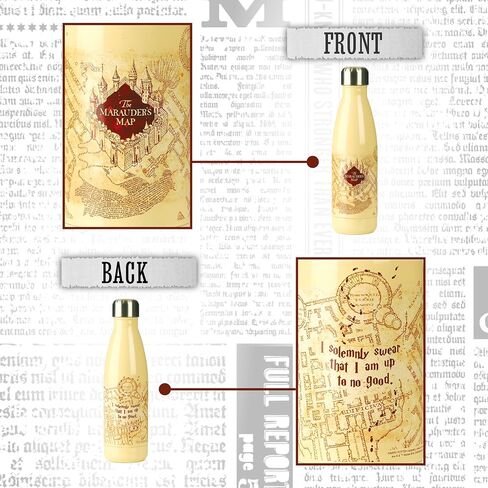 Paladone AMZ7491HP Metal Water Bottle, Officially Licensed Harry Potter Merchandise, Aluminium in Saudi Arabia