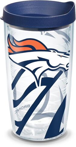 كوب Tervis NFL Denver Broncos مع غطاء، عدد 1 (عبوة من 1)، شفاف in Saudi Arabia