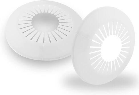 4pcs Water Pipe Cover, 0.63 Inch / 16mm Wall Flange White Water Pipe Escutcheon, PP Plastic Radiator Escutcheon Drain Line Cover Collar for Water Pipe Tube Decoration in Saudi Arabia