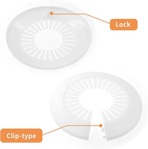 4pcs Water Pipe Cover, 0.63 Inch / 16mm Wall Flange White Water Pipe Escutcheon, PP Plastic Radiator Escutcheon Drain Line Cover Collar for Water Pipe Tube Decoration in Saudi Arabia