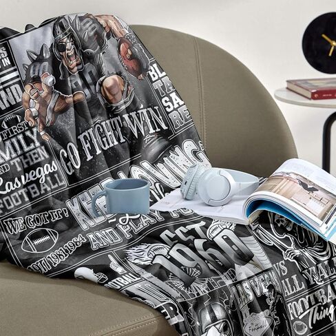 Dallas Flannel Blanket 60x50 Inch, Football Team Blanket Gifts for Men Women Youth Fans, Football Blanket Splicing Travel Throw Blanket in Saudi Arabia