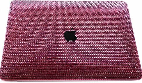 حافظة MacBook Air 13 بوصة لامعة من حجر الراين 2022 2021 2020 2019 2018 الإصدار M1 A2337 A2179 A1932 Touch ID، حافظة ماسية لامعة لامعة أنيقة فاخرة من الكريستال اللامع للنساء والفتيات in Kuwait