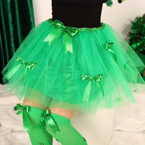 Tgirls Women's Tutu Skirt Bow Tulle Tutus Layered Ballet Dance Skirts Puffy Party Costume Skirt for Girls in Saudi Arabia