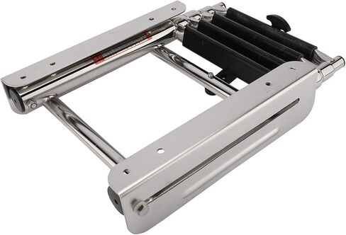 سلم متداخل بأربع خطوات، سلم بحري، سلم متداخل من الفولاذ المقاوم للصدأ، منزلق أسفل المنصة، سلم صعود مع براغي تثبيت وحزام تثبيت in Kuwait