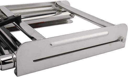 سلم متداخل بأربع خطوات، سلم بحري، سلم متداخل من الفولاذ المقاوم للصدأ، منزلق أسفل المنصة، سلم صعود مع براغي تثبيت وحزام تثبيت in Kuwait