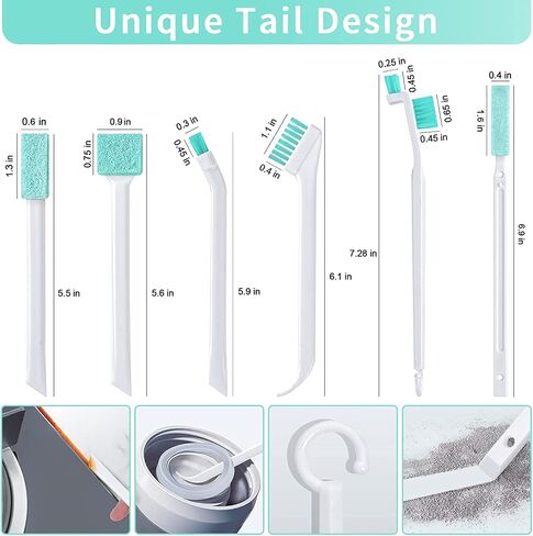 فرشاة تنظيف صغيرة للمساحات الضيقة، أداة فرش تنظيف الشقوق للاستخدام المنزلي، فرشاة تنظيف صغيرة وأجزاء صغيرة ومرطب ومحمصة وصانعة الثلج in Kuwait