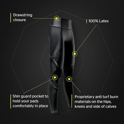 Storelli BodyShield Turf Burn Leggings 2، بنطال ضيق لكرة القدم مع جيوب واقية للساق، ملحقات رياضية، كرة القدم in Kuwait