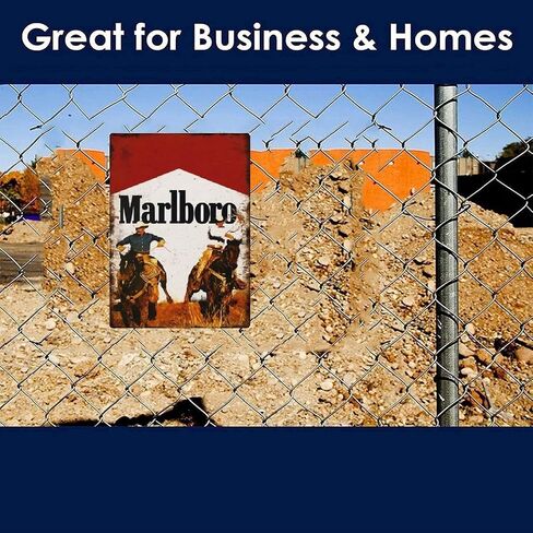 Marlboro Man Cowboy Tin Sign Vintage Wall Poster Retro Iron Painting Metal Plaque for Cafe Bar Pub Beer Wall Decor Cave Beer Signs Art Garage Home Gift Birthday Wedding 8X12in in Saudi Arabia