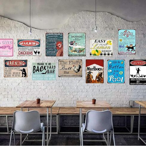 Marlboro Man Cowboy Tin Sign Vintage Wall Poster Retro Iron Painting Metal Plaque for Cafe Bar Pub Beer Wall Decor Cave Beer Signs Art Garage Home Gift Birthday Wedding 8X12in in Saudi Arabia