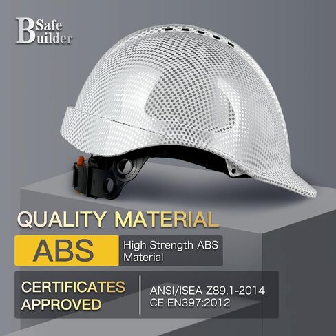 Safety Helmet Cap Style ABS Work Hard Hat Vented Hardhats for Men Carbon Fiber Pattern Industrial ANSI z89.1 OSHA in Saudi Arabia
