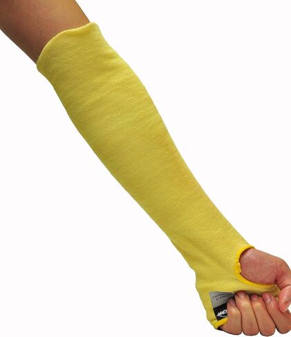 منتجات G & F أكمام محبوكة مقاومة للقطع بنسبة 100% من مادة الكيفلار باللون الأصفر، تُباع في عبوة مكونة من 6 قطع in Kuwait