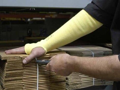 منتجات G & F أكمام محبوكة مقاومة للقطع بنسبة 100% من مادة الكيفلار باللون الأصفر، تُباع في عبوة مكونة من 6 قطع in Kuwait