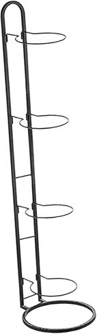 Vertical Ball Storage, Basketball Storage Shelf, Iron Volleyball Stand Holder Basketball Rack 4 Tier Ball Rack for Football in Kuwait