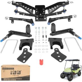 10L0L Golf Cart 6 inch Heavy Duty A Arm Lift Kit for Club Car Precedent 2003.5-up Electric or Gas