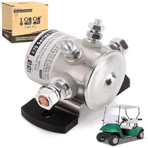 10L0L Max 250A Continuous Duty 12V Solenoid Relay for EZGO Marathon 1979-1994 Gas Golf Cart, Forklift, Tractor, RV, Marine, Motor, Winch, OEM# 16542-G1 70-111224 3635820 1114208 1114218 1114223