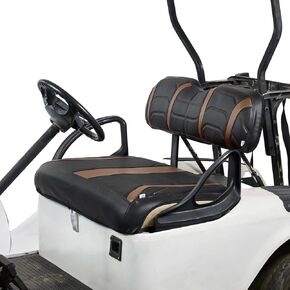 KEMIMOTO Golf Cart Seat Covers Compatible with EZGO TXT OEM Front Seats, Staple-Free