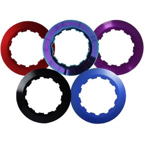 5 Colors Cassette Lockring Aluminium 7075 Alloy Flywheel Lock Ring Cover for 7-11 Speed Mountain Bike Purple Red Black Blue Colorful