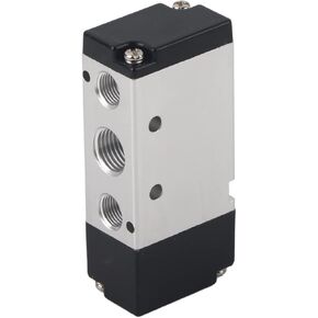 Pneumatic Control Valve, 2-Position 5-Way Pneumatic Control Valve Air Valve Aluminum Alloy for Mechanical, electronic component foot switches (4A410-15 G1/2")
