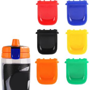 6pcs Replacement Lid Clips for Gatorade GX, Plastic Water Bottle Clips Reliable Bottle Mouth Fastener Bottle Clasps Buckle Clamp Compatible with Gatorade 30oz GX Bottle (6 Colors)