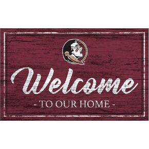 Fan Creations Florida State Welcome to Our Home 6x12 Sign