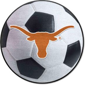 FANMATS 3172 Texas Longhorns Soccer Ball Rug - 27in. Diameter