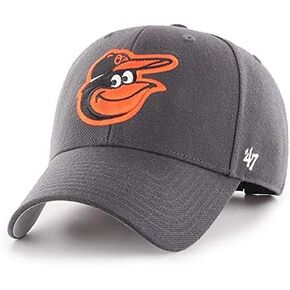 '47 Brand Baltimore Orioles MVP Adjustable Hat - Dark Grey/Orange, Structured, Adult - MLB Baseball Cap