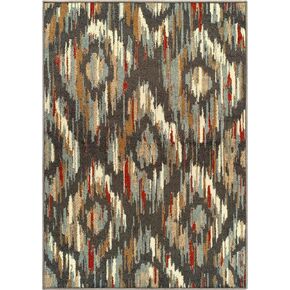 Superior Unique Modern Colorful Area Rug, Soft Area Rug for Living Room, Bedroom, Perfect for Hardwood Floors, 2' 7" x 8', Multi Color