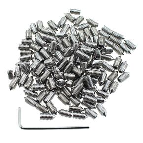 RLECS 150PCS M2x10mm Stainless Steel Pointed Set Screw Silver Cone Point Socket Head Cap Screw Suitable for Mechanical and Electronic Equipment and Building Facilities Connection