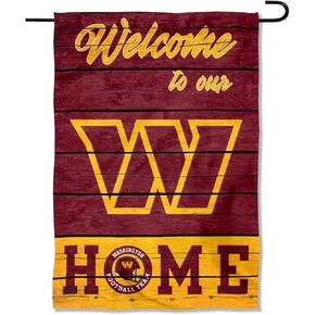 WinCraft Washington Commanders Welcome Home Decorative Garden Flag Double Sided Banner