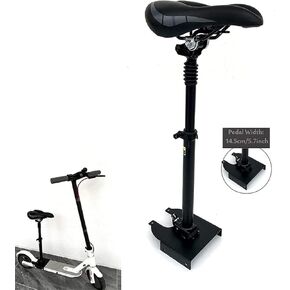Scooter Seat Saddle Replacement for Xiaomi M365 /1S Electric Scooter Saddle m365 Adjustable Seat with Lift and Folding function without Punching, pedal width 5.7 inch, Black