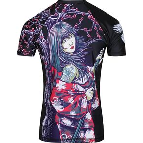 Raven Fightwear Women's Sakura Short Sleeve BJJ Rash Guard MMA