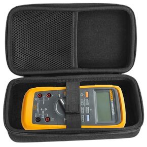 Hard Travel Protective Carrying Case for Fluke 87V MAX True-RMS Digital Multimeter IP67 Rated TL175 Test Leads (Case Only)