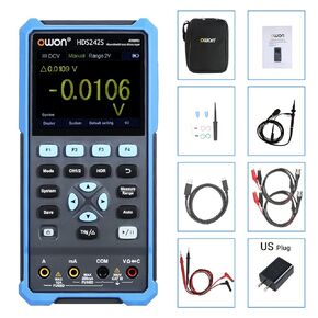 OWON 3 in 1 HDS272S Handheld Digital Oscilloscope 70MHz 2 Channels Digital True-RMS Multimeter (Owon HDS272S)
