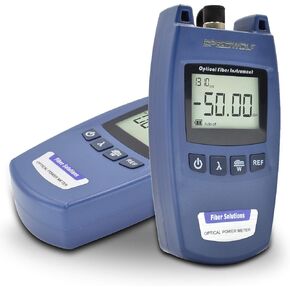 SPEEDWOLF Mini Portable FTTH Fiber Optical Power Meter (-50dBm~+26dBm),Handlend Optic Fiber Cable Tester Tool with FC Adapter for CCTV CATV Engineering Maintenance