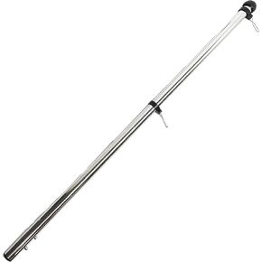 MARINE CITY 304 Grade Polished Stainless Steel Strong and Durable Flag Stanchion Pole 32 Inches for Marines – Boats – Yachts (Pack of 1)