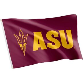 Desert Cactus Arizona State University Flag Sun Devils ASU Flag Banners 100% Polyester Indoor Outdoor 3x5 feet Flags (Style 4)