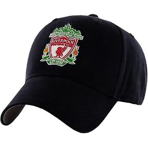 Liverpool FC Black Crest Cap - Authentic EPL Merchandise