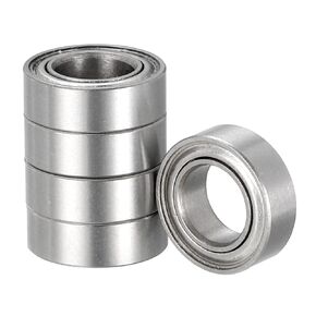 5pcs Deep Groove Ball Bearings - [5mm x 9mm x 3mm] 440C Stainless Steel Balls for Motors Machine Tool Gearboxes Bearing Use, Double Shield ABEC1