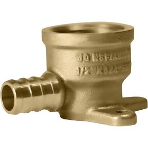2 Pcs XFITTING 1/2 Inch Pex x 3/4 Inch Female NPT Drop Ear Elbow