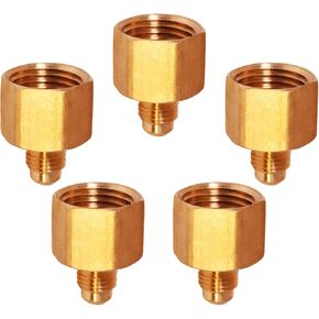 G46S-1234-3 Flare x Female Reducing Adapter Pipe Fitting 1/2" O.D. x 3/4" FIP Connections Brass (3 Pack)