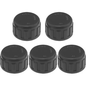 5pcs 20mm Internal Thread Sealed Pipe Joints PVC Circular Thread Sealed Cap Pipe Cover Used to Seal the Water Pipe End of Garden Pipes Gray, 462-B-BIW