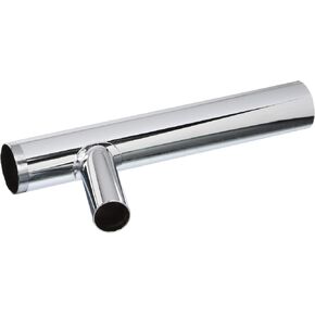 Dearborn 817TB-1 1-1/4" x 8" Branch Tailpiece, Hose & Clamp, Threaded Top - 20 Ga., 7/8" Branch, Chrome or Rough Brass finish