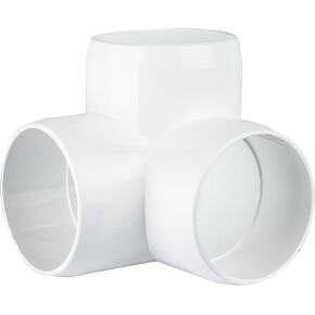 PVC Pipe Fitting - 2" 3 Way Elbow Connector - Heavy Duty for Furniture, Sheds, Gardens, Greenhouses
